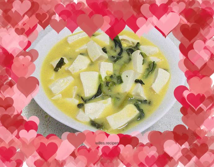 Vegetable Core Tofu Soup