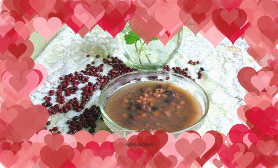 Barley and red bean porridge