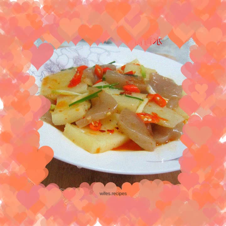 Spicy two-color tofu