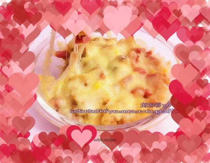 Bacon, Ham and Corn Baked Rice