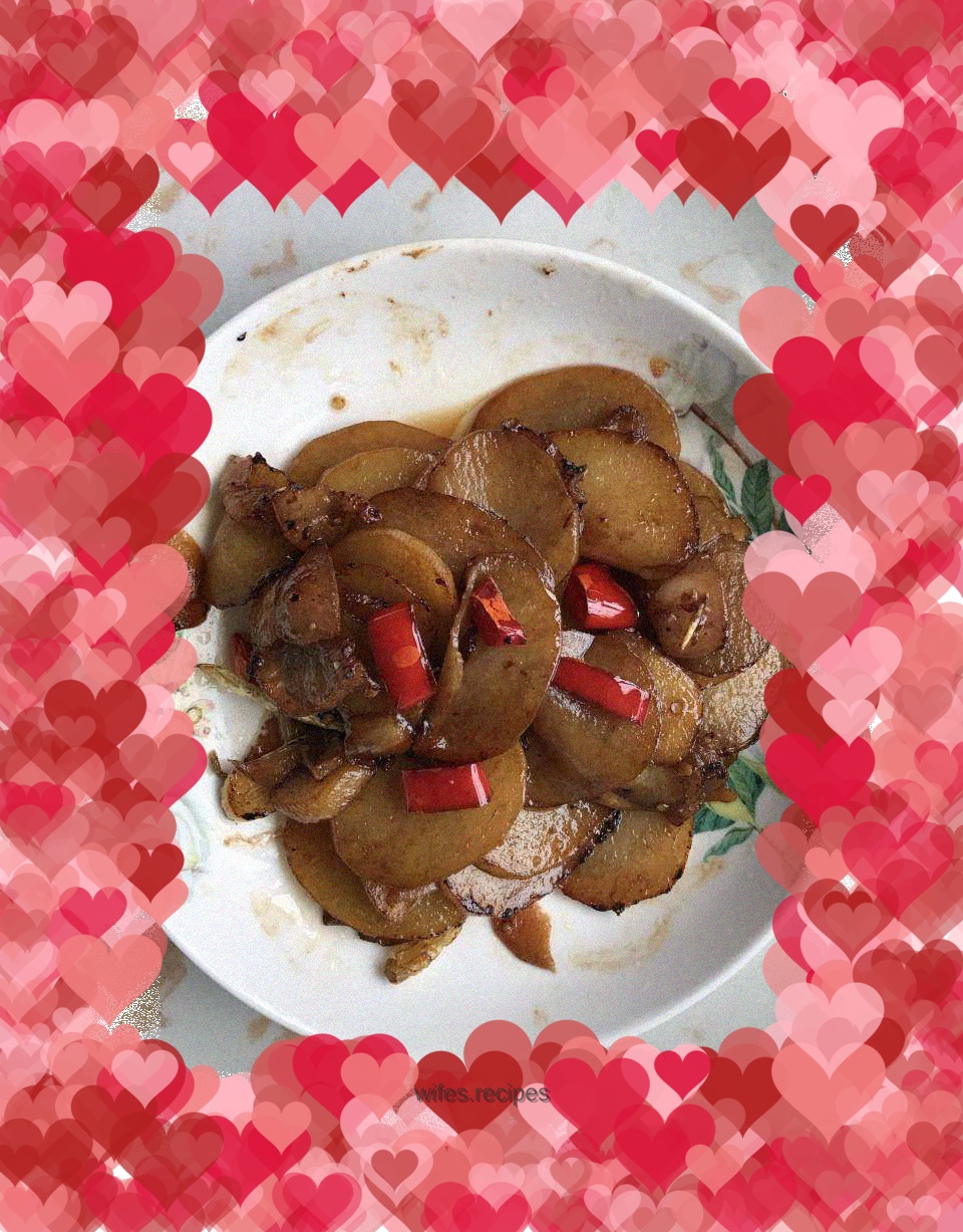 Braised potato chips