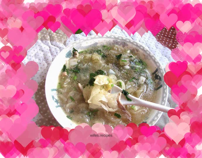 Simple soup----Tremella shredded pork soup