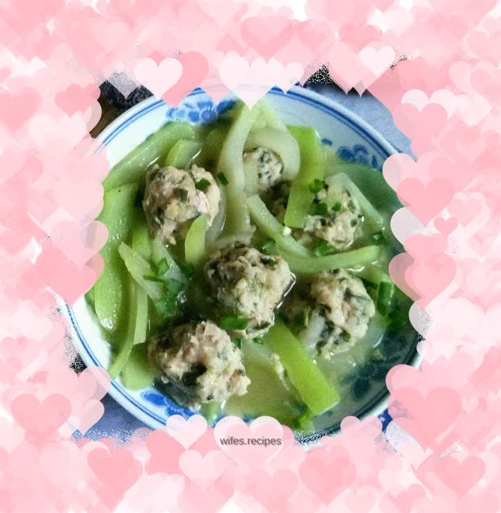 Meatballs and pumpkin soup