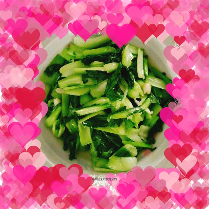 Stir-fried vegetables with lard