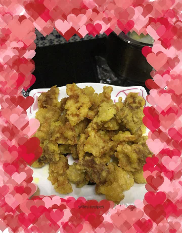 Fried crispy pork