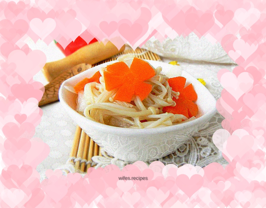 Refreshing Enoki Mushrooms