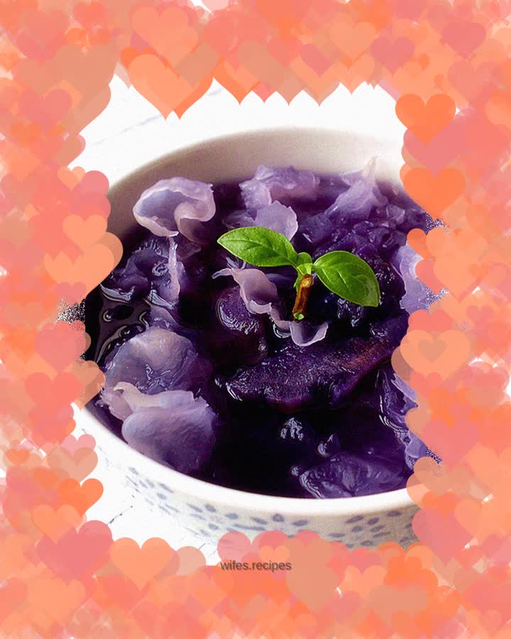 Purple Sweet Potato and Tremella Soup