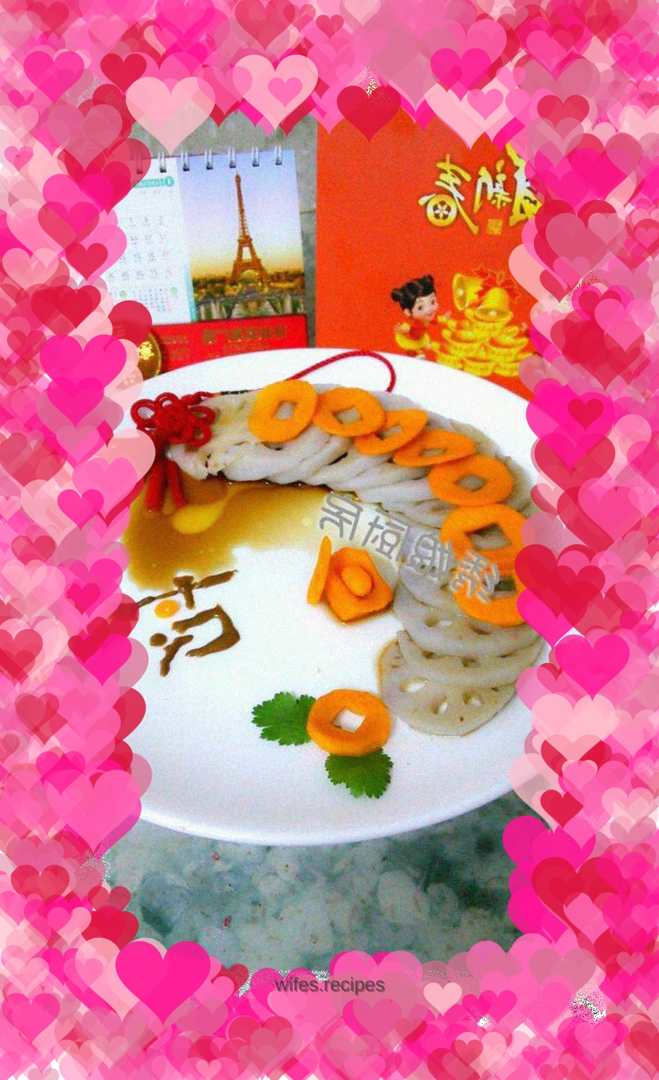 Chinese New Year dishes (wealth): money rolling in, gold and jade filling the house