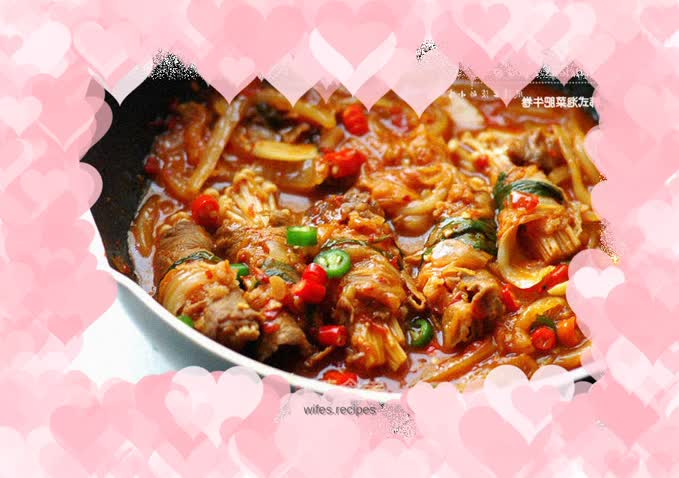 Korean style is coming: Korean Kimchi Fatty Beef Roll