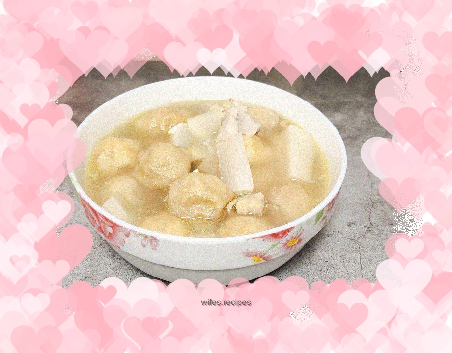 Chicken and Carrot Soup with Oil and Gluten Stuffed Meat