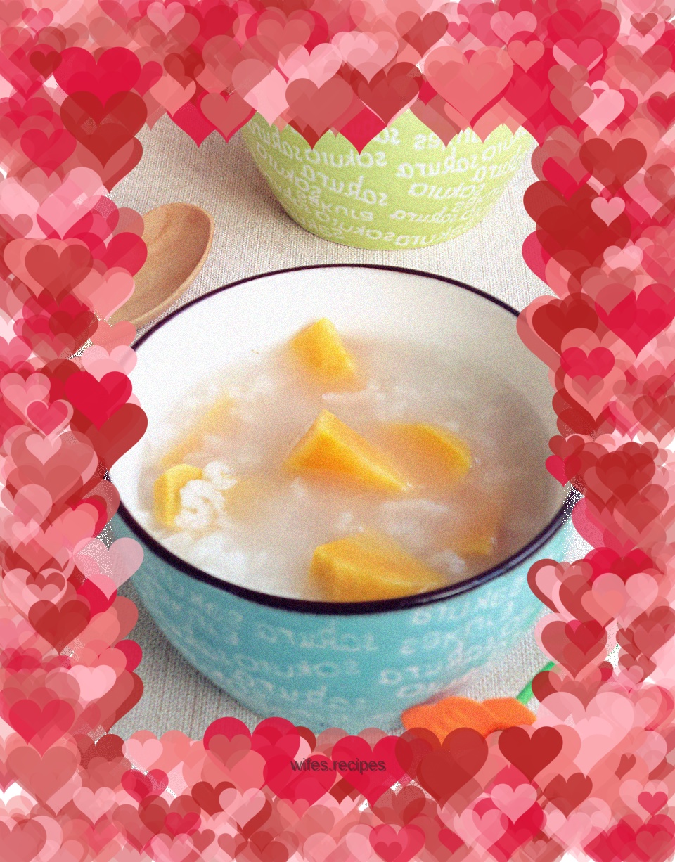 Sweet potato rice porridge