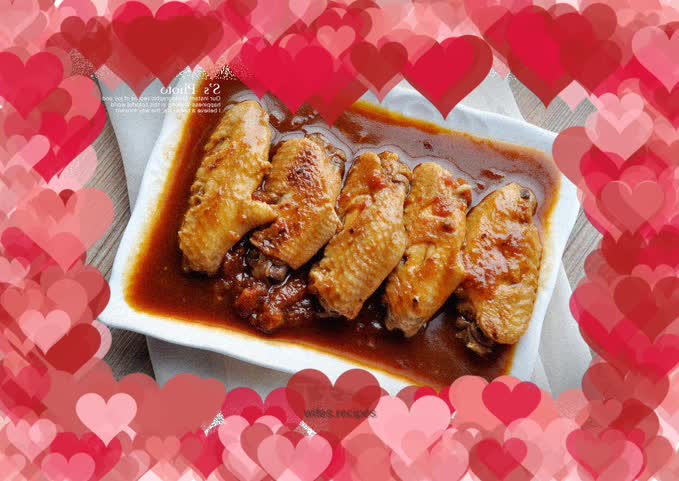 Children's favorite food---Braised Wings with Diced Eggplant