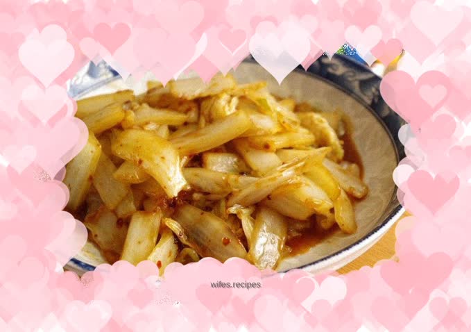 Vinegar cabbage without soup