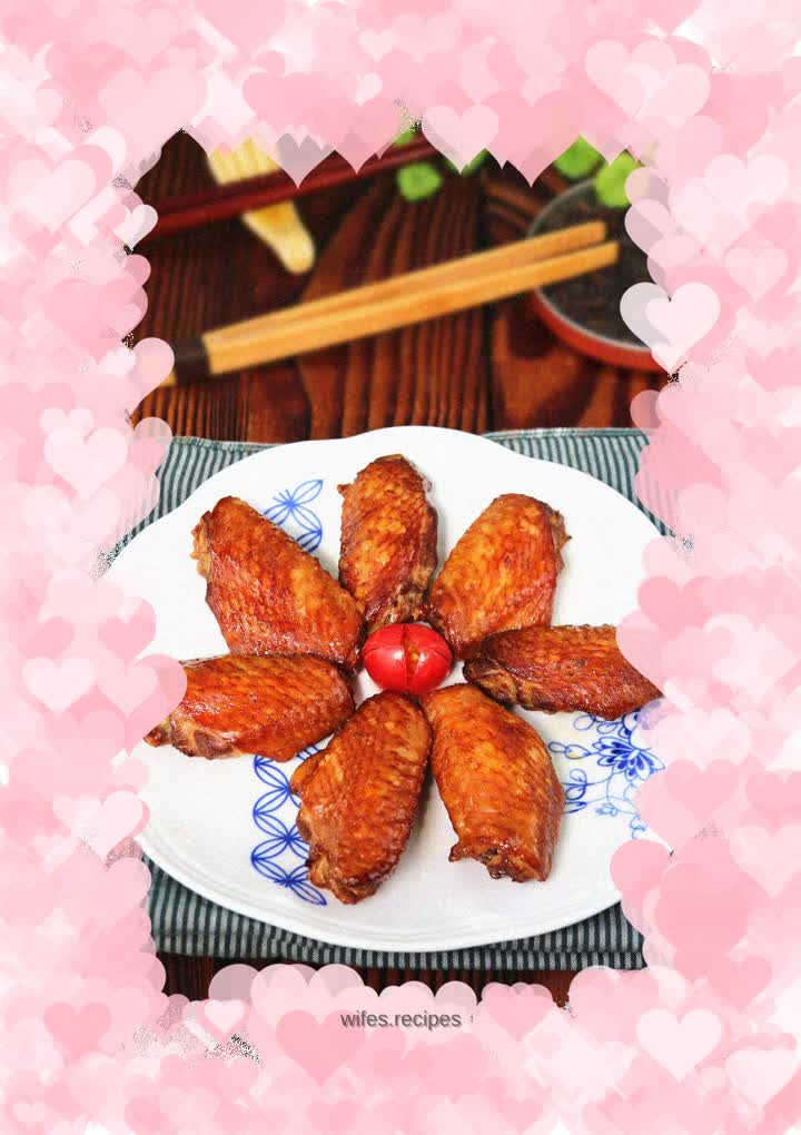 Tea smoked chicken wings