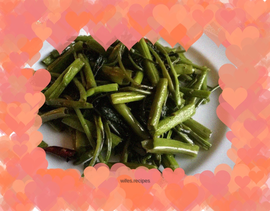 Listen to my story - dried pepper water spinach