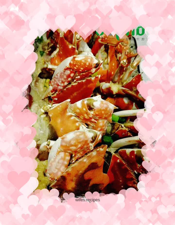 Fried version of swimming crab