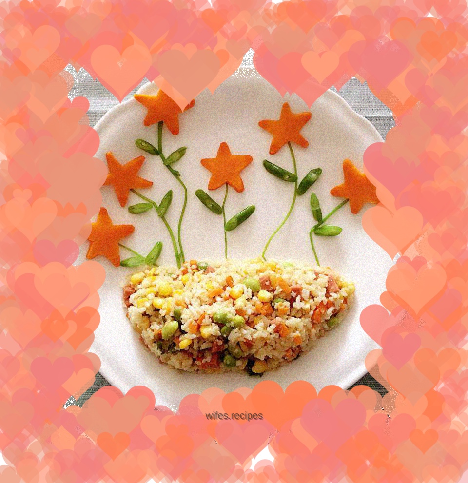 Flower egg fried rice