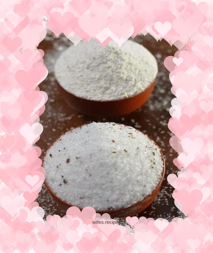 CoCoLc’s private dish recipe—vanilla sugar & vanilla powdered sugar