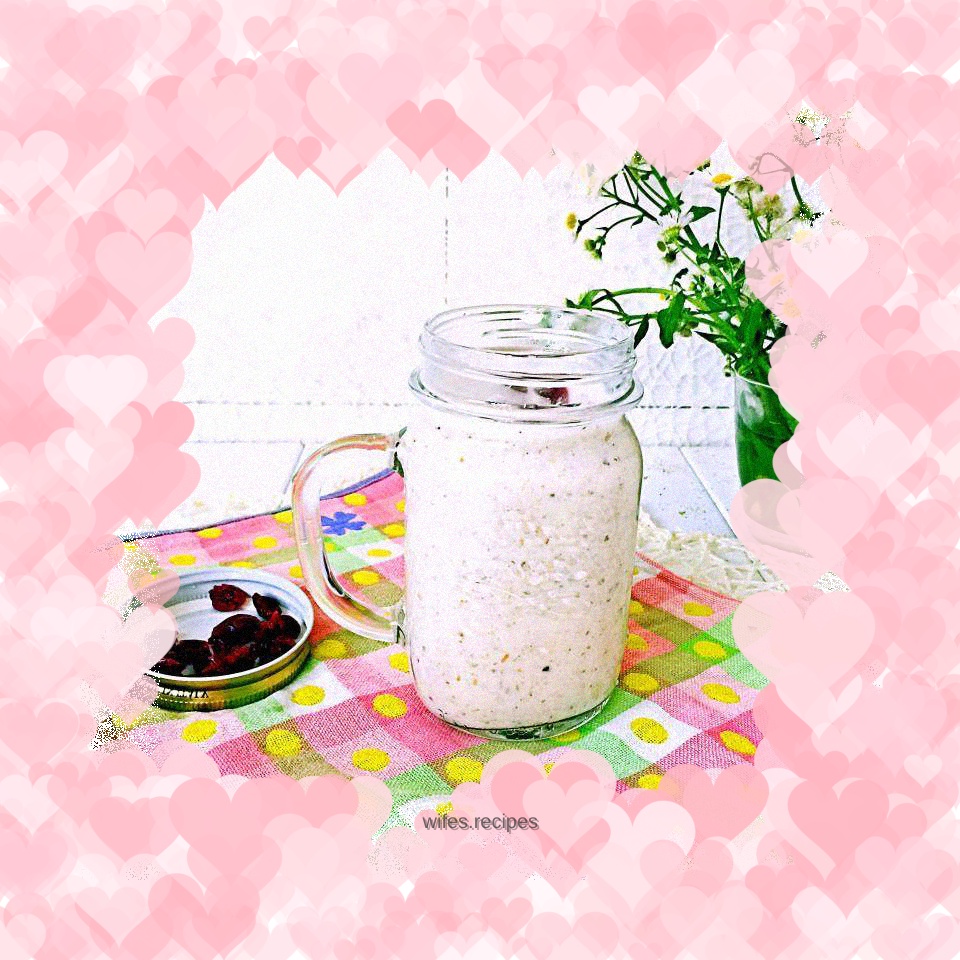 Oatmeal apple milk paste