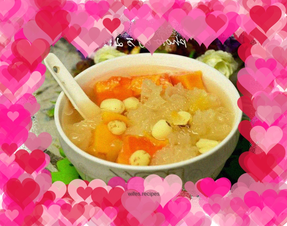 Papaya, Tremella and Lotus Seed Soup