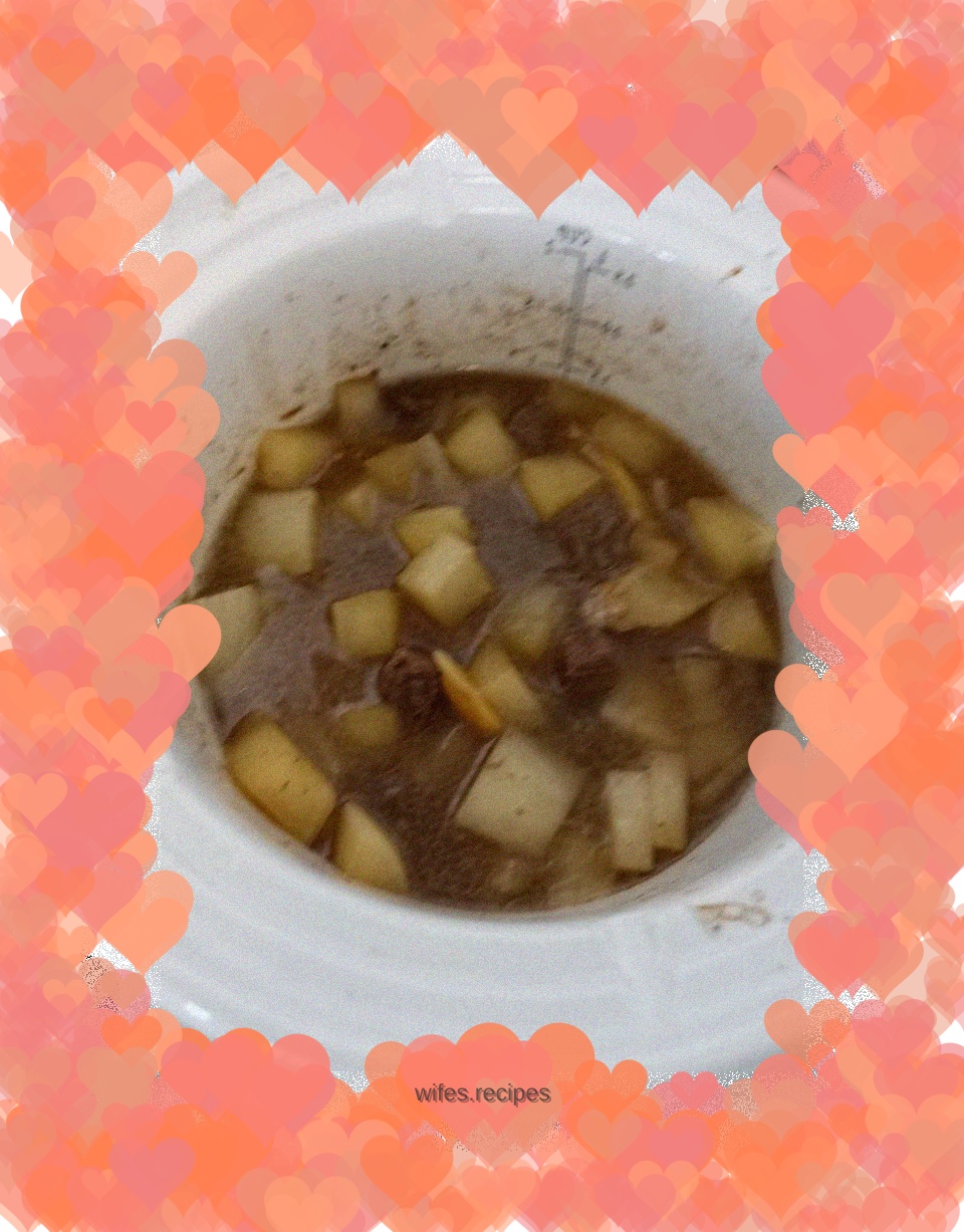 Beef stew with white radish