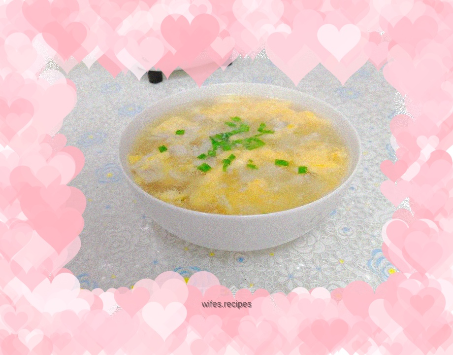 Mushroom egg drop soup