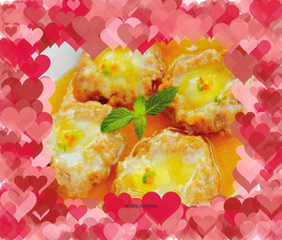 Steamed Pork Patties with Quail Eggs