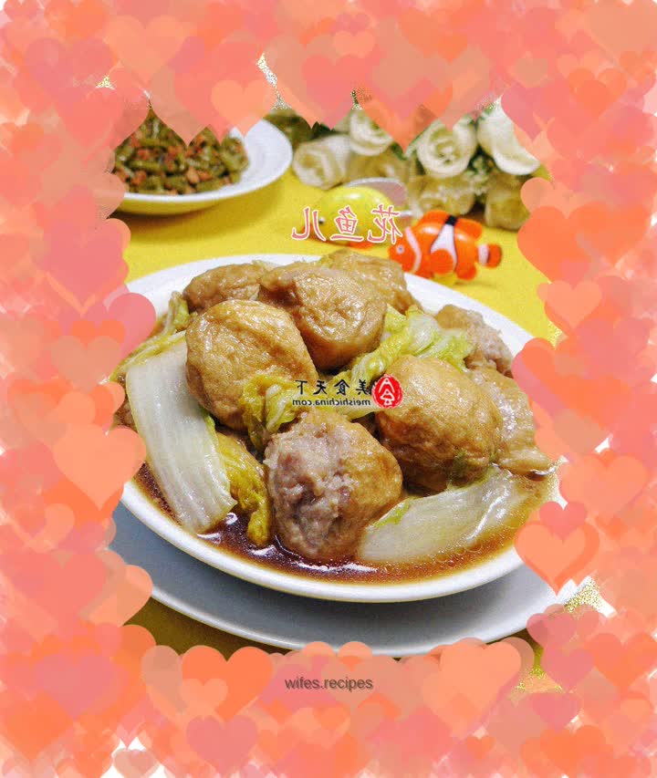 Baby Cabbage Boiled with Gluten