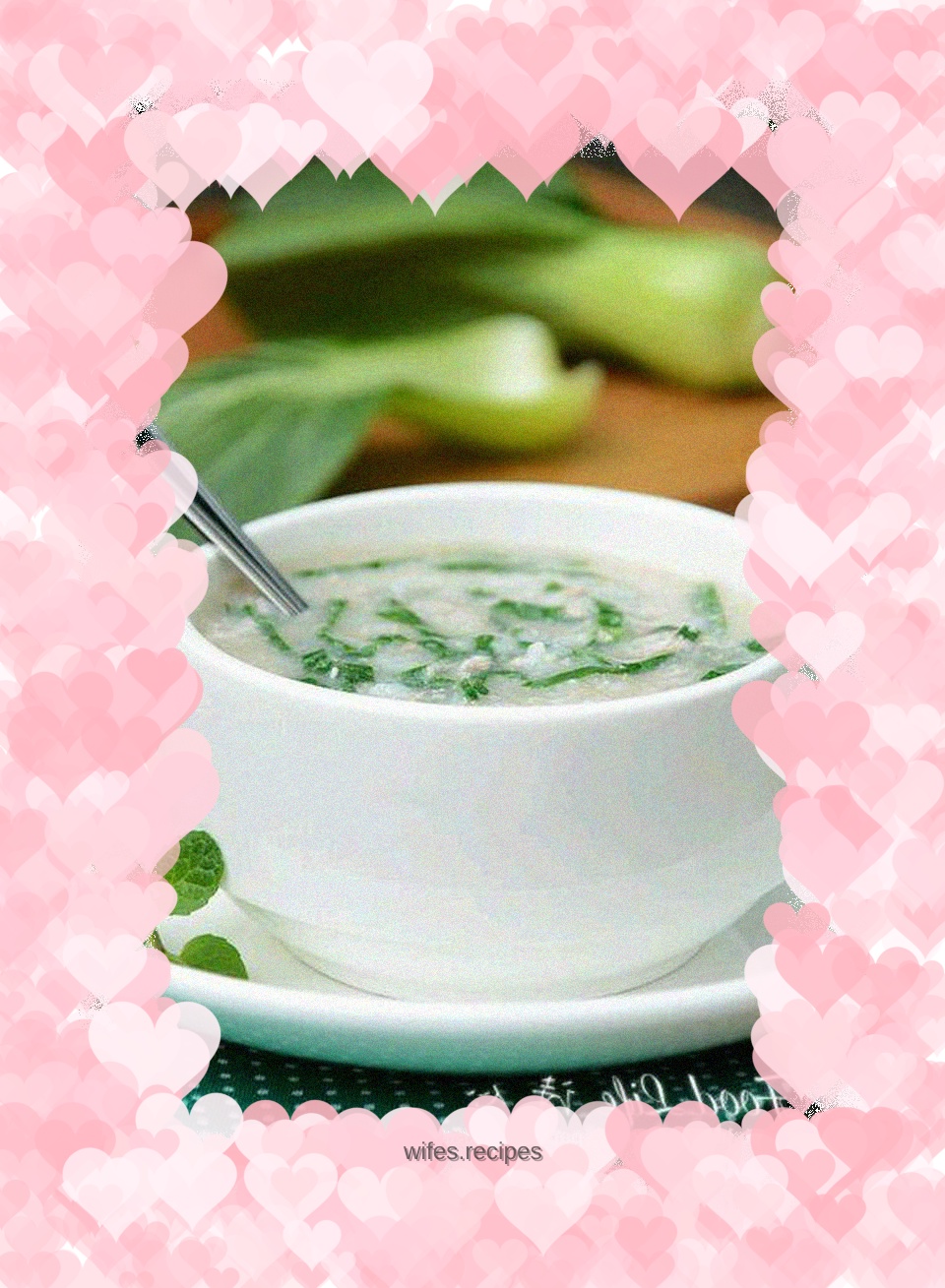 Minced Pork and Vegetable Porridge