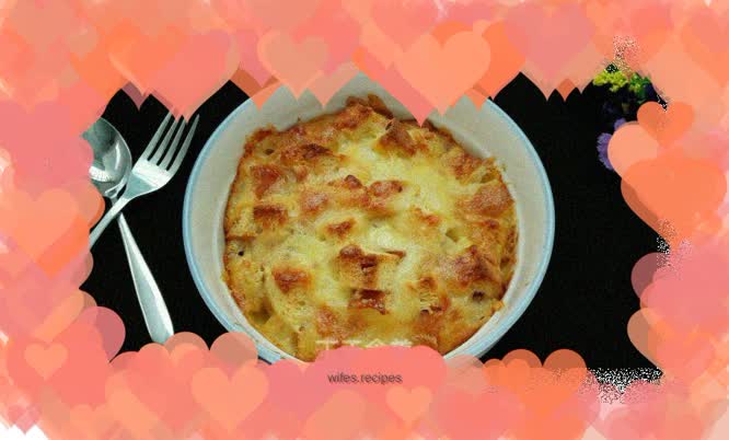 Egg and milk baked bread