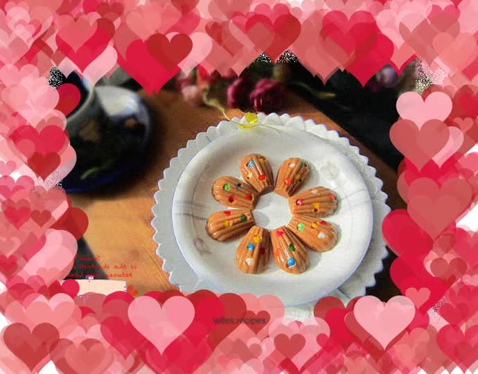 Shell toffee with stars