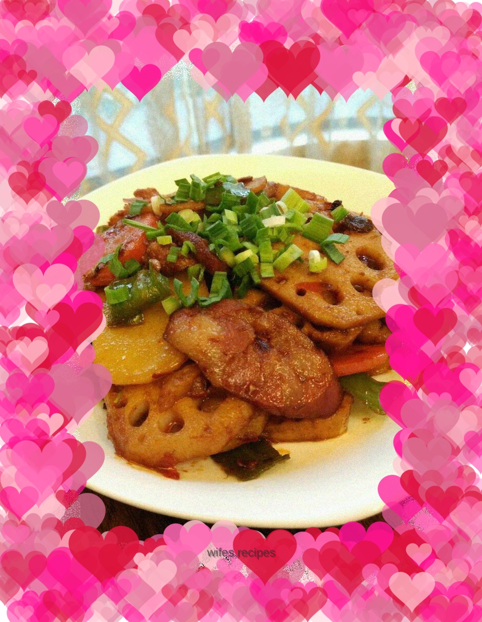 Spicy lotus root slices and potato slices