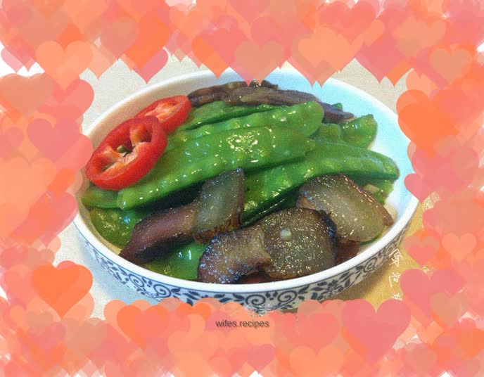 Double waxed snow peas