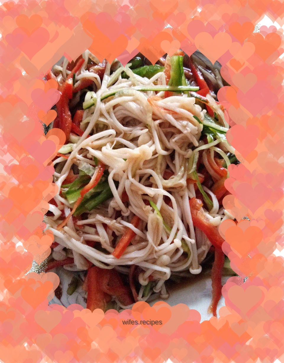 Cold Enoki Mushrooms