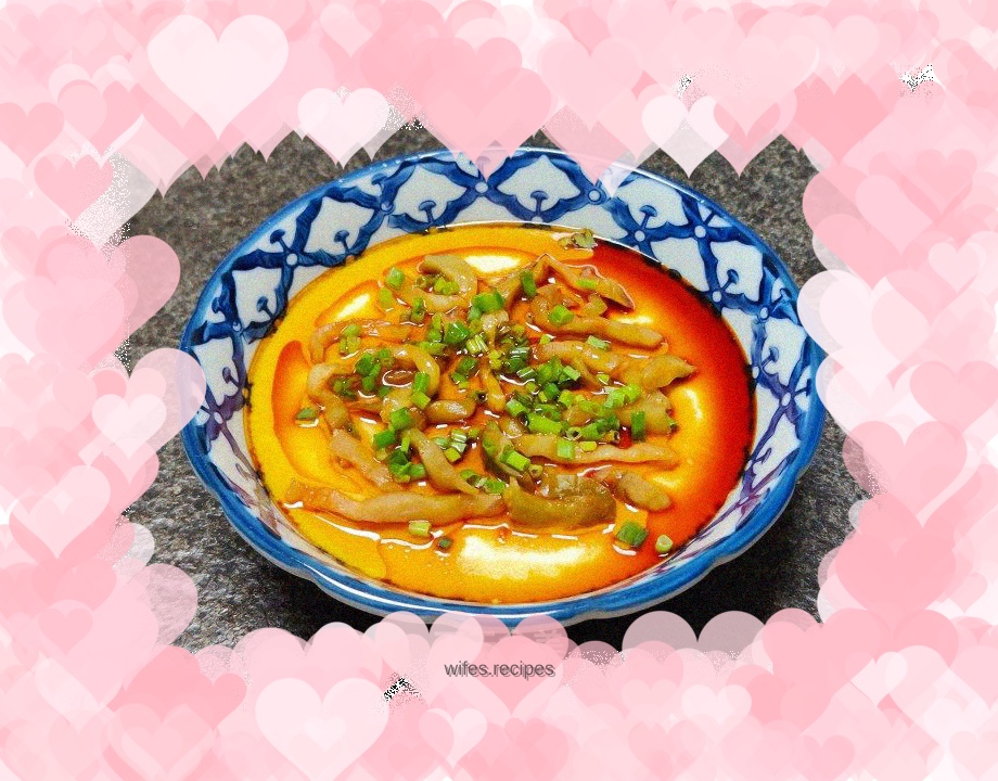 Mustard Steamed Egg Custard