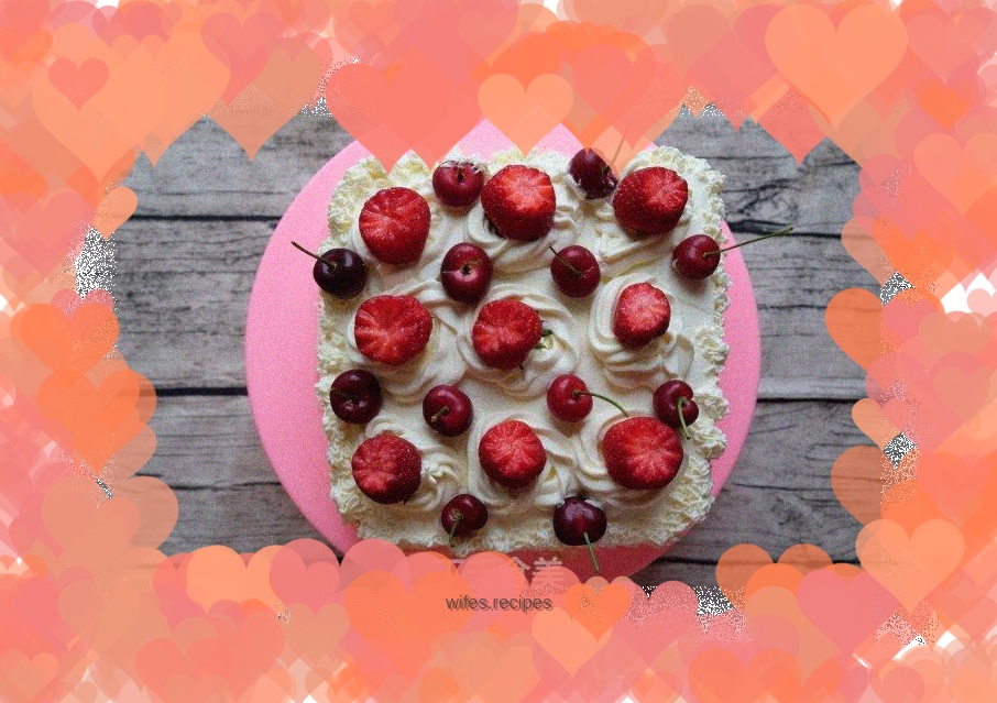 Strawberry Cherry Cake