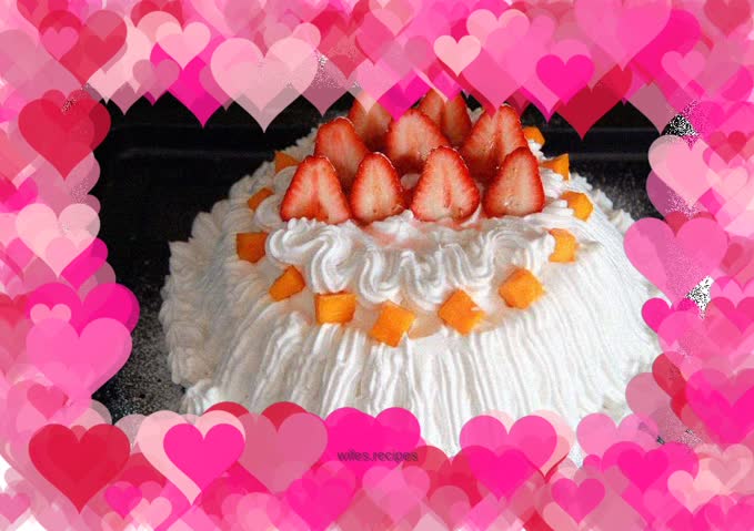 Savarin mold chiffon cake (eight inches)