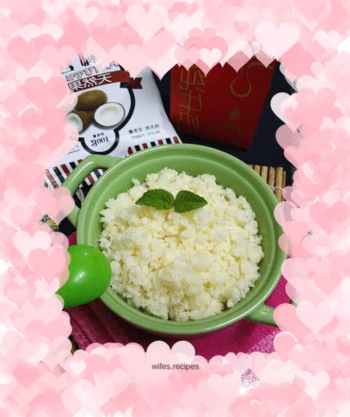 Creamy coconut filling