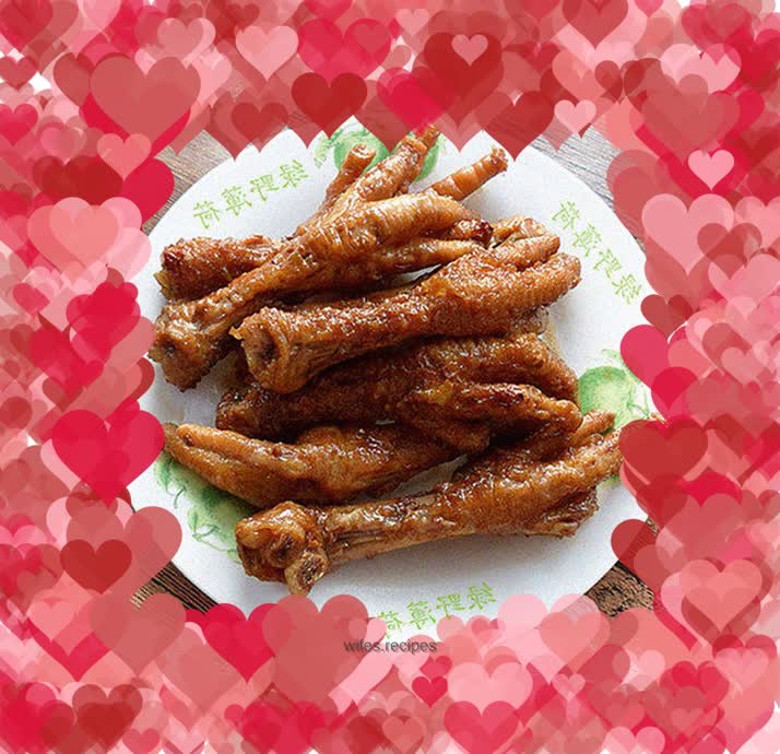 Tiger skin chicken feet