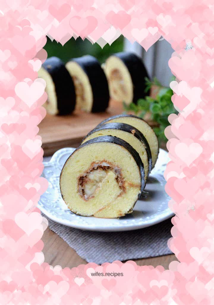 Seaweed Banana Cake Roll