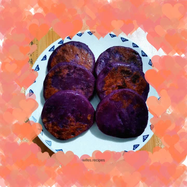 Purple Sweet Potato Glutinous Rice Cake