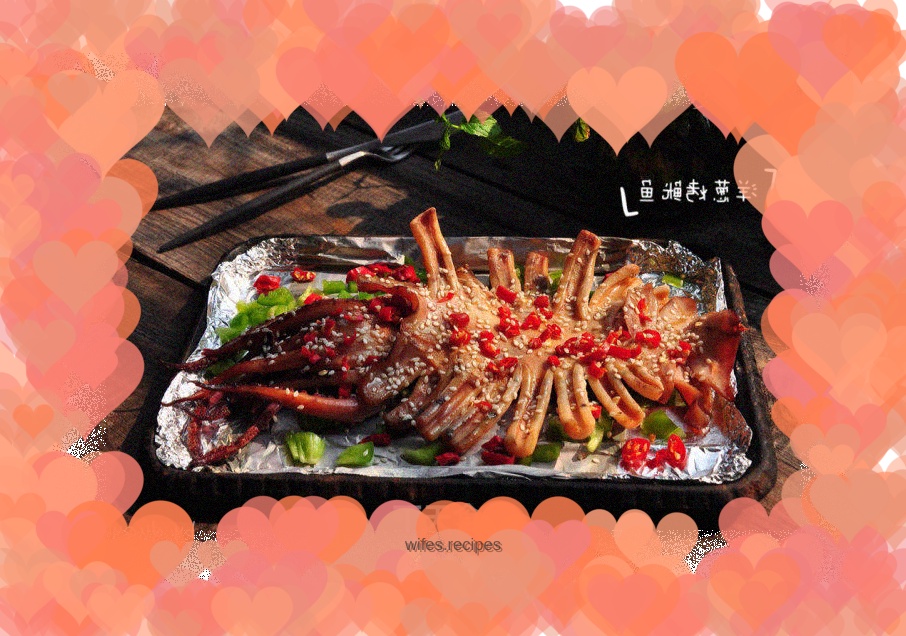 Grilled Squid with Onions