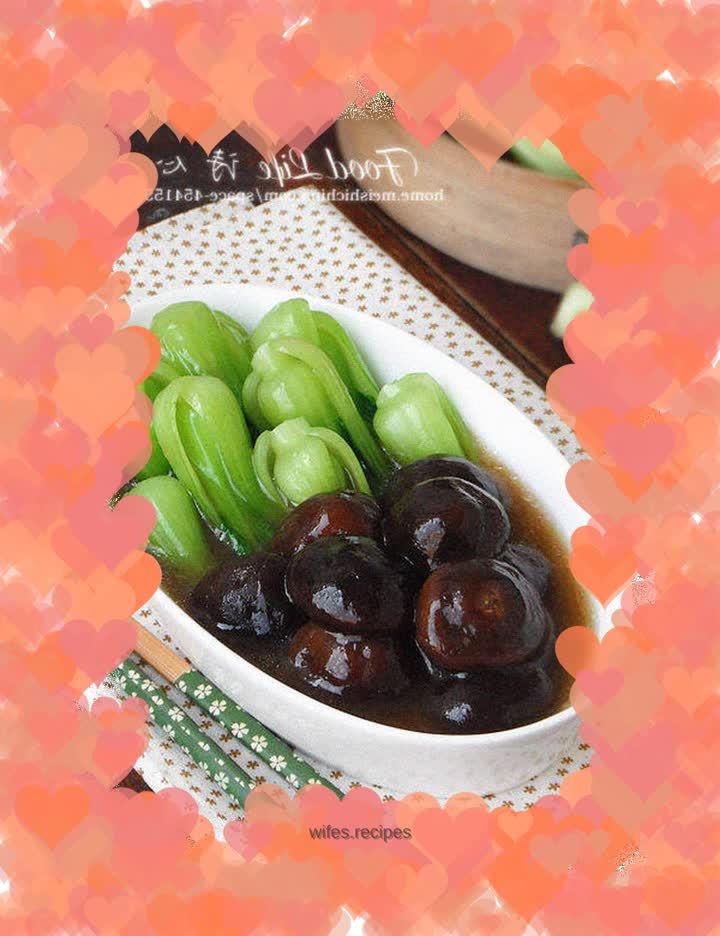 【Shiitake Mushroom Choi Sum】---Simple ingredients, delicious taste