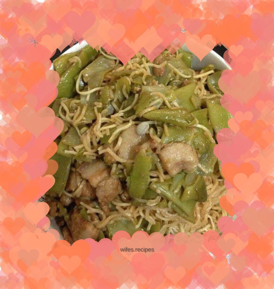 Very delicious braised beans and noodles