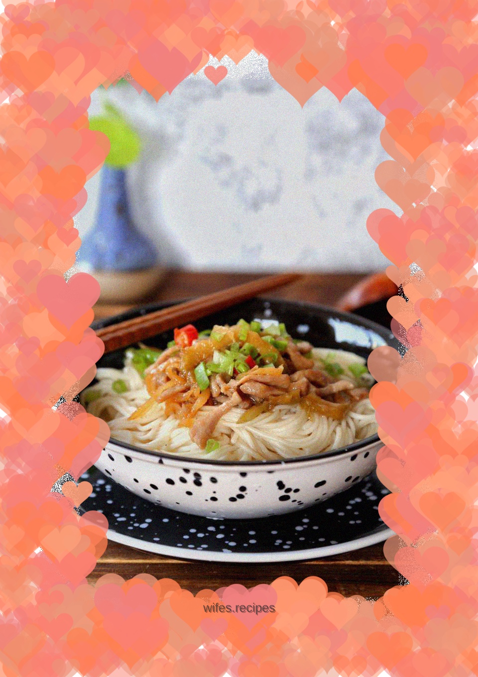 Mustard mustard pork noodles