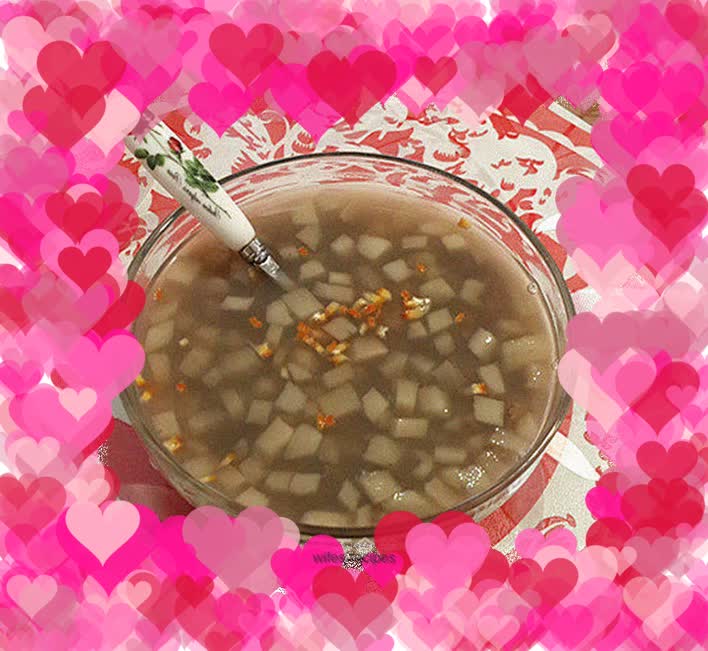 Mung bean and water chestnut syrup