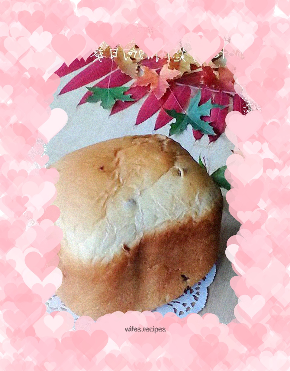Bread machine version of raisin toast