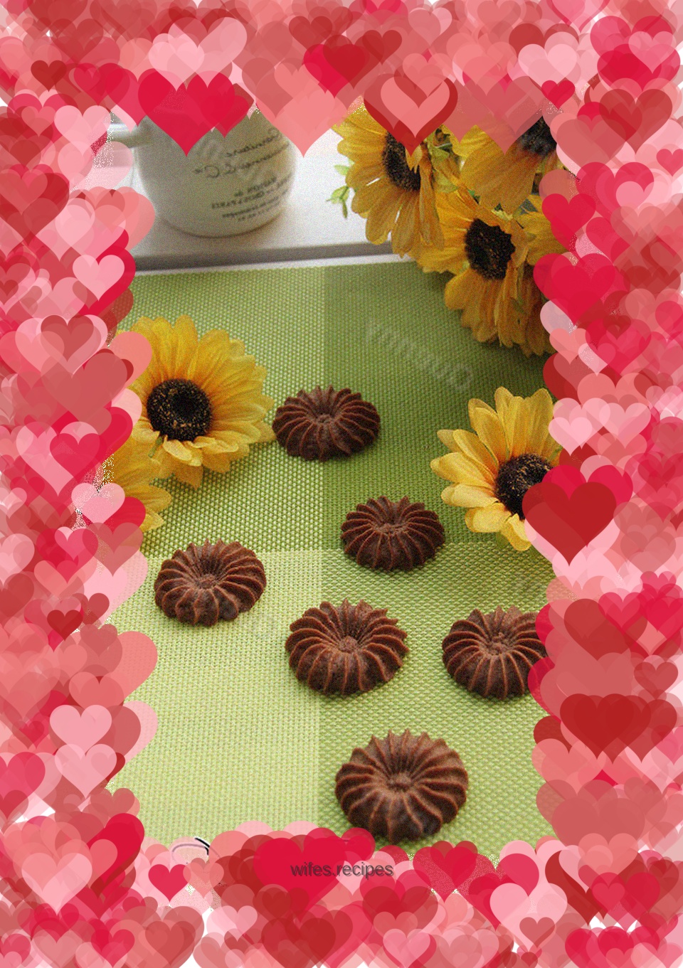 【Sunflower Cocoa Cookies】