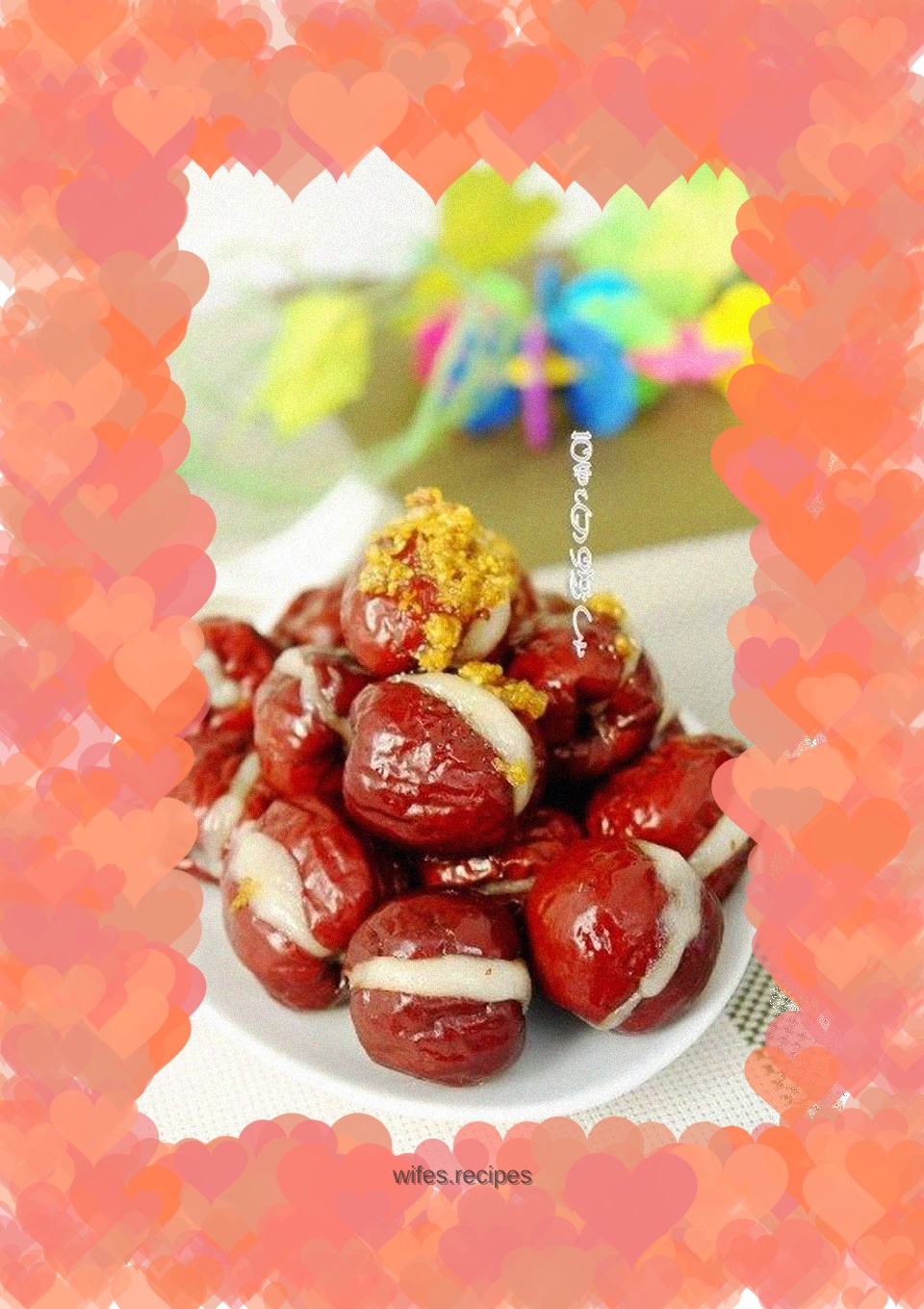Dessert~Two-color candied dates