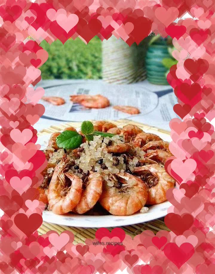 Salt and pepper baked shrimp